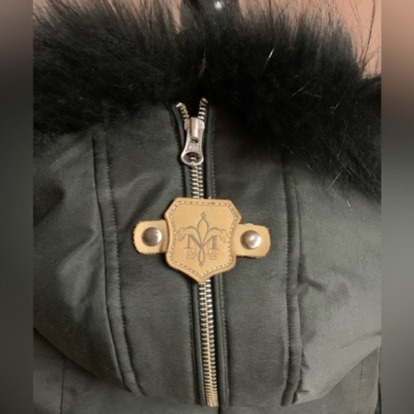 MACKAGE ADALI JACKET BLACK WITH NATURAL FUR TRIM - Picture 7 of 12